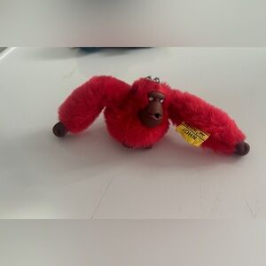 Kipling Red Plush Monkey Toy
